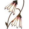 Clayre & Eef 5LL-6251 Lampada da tavolo Tiffany 35x18x61 cm E14-max 2x25W Marrone - Rosa
