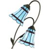 Clayre & Eef 5LL-6254 Lampada da tavolo Tiffany 35x18x61 cm E14-max 2x25W Marrone - Blu