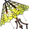 Clayre & Eef 5LL-6279 Lampada da tavolo Tiffany Ø 41x62 cm E27-max 2x60W Verde - Bianco