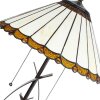 Clayre & Eef 5LL-6282 Lampada da tavolo Tiffany Ø 41x69 cm E27-max 2x60W Beige - Marrone