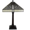 Clayre & Eef 5LL-6286 Lampada da tavolo Tiffany 31x31x48 cm E27-max 1x60W Beige