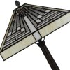 Clayre & Eef 5LL-6286 Lampada da tavolo Tiffany 31x31x48 cm E27-max 1x60W Beige
