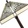 Clayre & Eef 5LL-6286 Lampada da tavolo Tiffany 31x31x48 cm E27-max 1x60W Beige