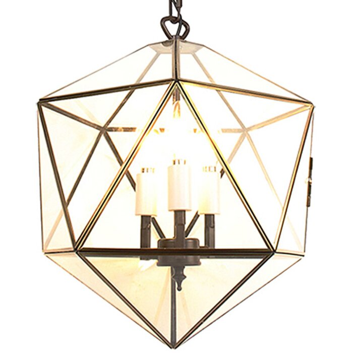 Clayre & Eef 5LL-9344 Lampada a sospensione 30x30x160 cm E14-max 3x40W