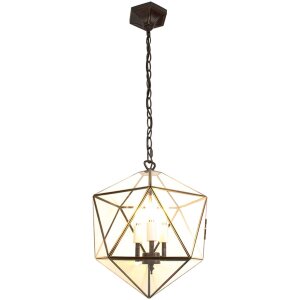 Clayre & Eef 5LL-9344 Lampada a sospensione 30x30x160 cm E14-max 3x40W