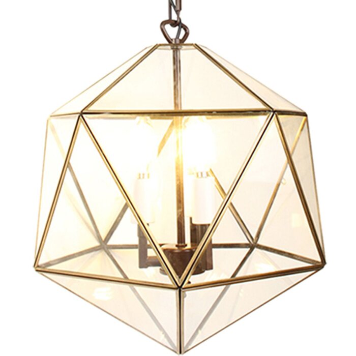 Clayre & Eef 5LL-9346 Lampada a sospensione 40x40x175 cm E14-max 3x40W