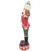 Clayre & Eef 5PR0095 Decorazione Schiaccianoci 28x20x89 cm Rosso