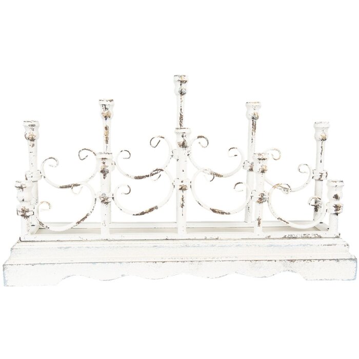 Clayre & Eef 5Y0953 Candeliere 69x18x41 cm Bianco