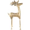 Clayre & Eef 5Y1088 Decorazione Statua Cervo 34x13x73 cm Colore Oro