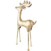 Clayre & Eef 5Y1088 Decorazione Statua Cervo 34x13x73 cm Colore Oro