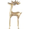 Clayre & Eef 5Y1088 Decorazione Statua Cervo 34x13x73 cm Colore Oro