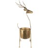 Clayre & Eef 5Y1090 Decorazione vaso da fiori cervo 29x22x78 cm Colore oro
