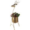 Clayre & Eef 5Y1090 Decorazione vaso da fiori cervo 29x22x78 cm Colore oro