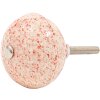 Clayre & Eef 65054 Pomello per porta Ø 4x3 cm Rosso