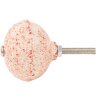 Clayre & Eef 65054 Pomello per porta Ø 4x3 cm Rosso