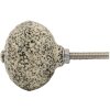 Clayre & Eef 65057 Pomello per porta Ø 4x3 cm Nero