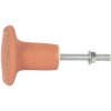 Clayre & Eef 65063 Pomello per porta Ø 4x3 cm Arancione - Oro
