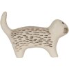 Clayre & Eef 65070 Pomello per porta 8x4x5 cm Bianco - Oro