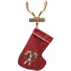 Clayre & Eef 65142 Portacalze natalizio corna 21x13x21 cm