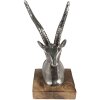 Clayre & Eef 65143 Decorazione Statua Cervo 10x8x18 cm Colore argento