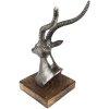 Clayre & Eef 65143 Decorazione Statua Cervo 10x8x18 cm Colore argento