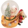 Clayre & Eef 65153 Globo di neve con musica 14x10x14 cm Marrone - Rosso