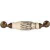 Clayre & Eef 65167C Maniglia 17x5x3 cm Bianco - Oro