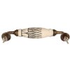 Clayre & Eef 65167C Maniglia 17x5x3 cm Bianco - Oro
