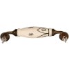 Clayre & Eef 65167F Maniglia 17x5x3 cm Bianco - Oro