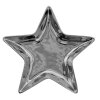 Clayre & Eef 6CE1465 Ciotola 20x19x2 cm Ciotola decorativa color argento Stella