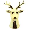 Clayre & Eef 6CE1503 Decorazione Renna 7x6x12 cm Color oro