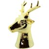 Clayre & Eef 6CE1503 Decorazione Renna 7x6x12 cm Color oro