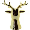 Clayre & Eef 6CE1503 Decorazione Renna 7x6x12 cm Color oro