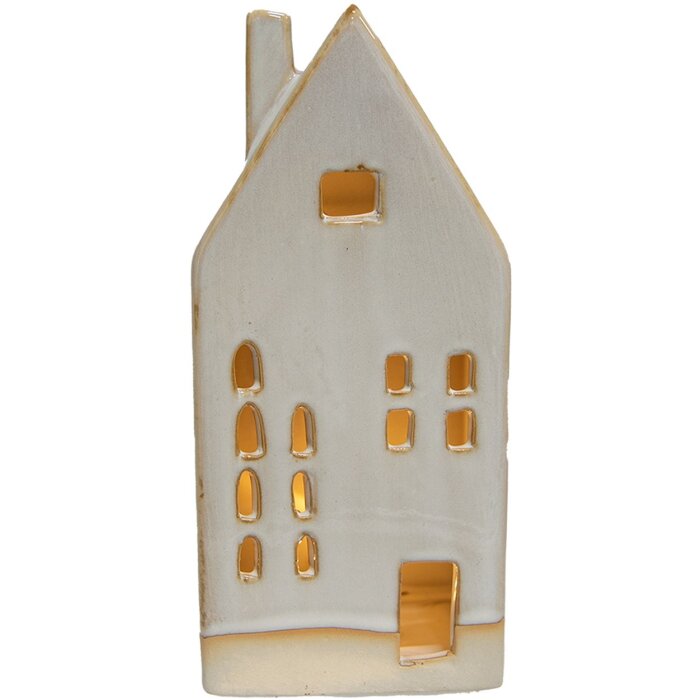 Clayre & Eef 6CE1504 Decorazione Casa con LED 8x5x18 cm Beige