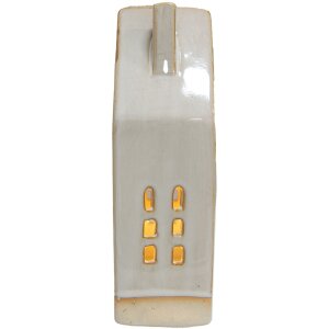 Clayre & Eef 6CE1504 Decorazione Casa con LED 8x5x18 cm Beige