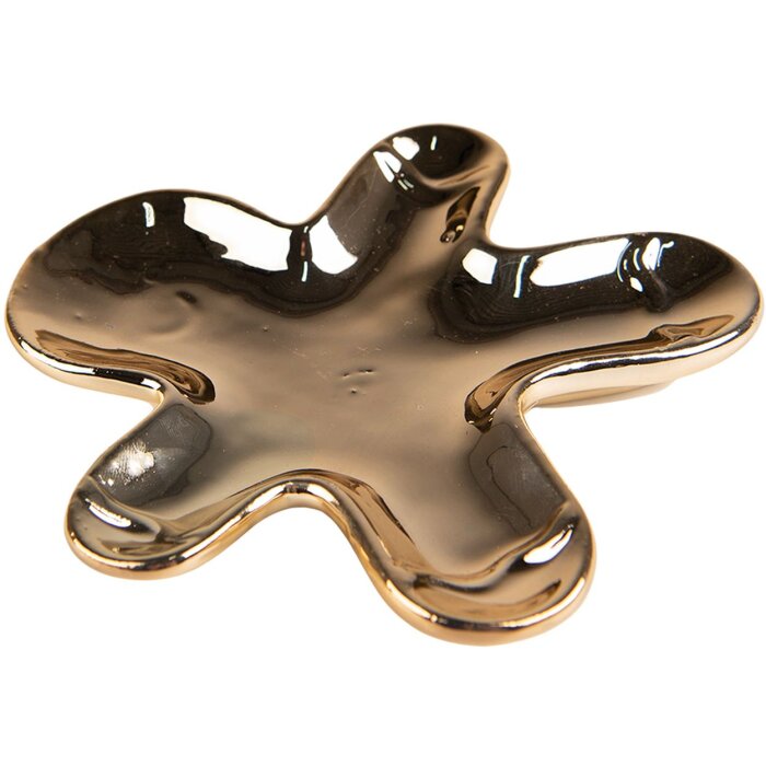 Clayre & Eef 6CE1515 Ciotola decorativa 13x12x1 cm Colore oro