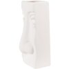 Clayre & Eef 6CE1527 Vaso da decorazione 15x9x25 cm Bianco