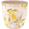 Clayre & Eef 6CE1529S Vaso da fiori decorativo Ø 14x14 cm Giallo
