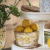 Clayre & Eef 6CE1533M Vaso da fiori decorativo Ø 16x9 cm Giallo