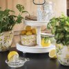 Clayre & Eef 6CE1533M Vaso da fiori decorativo Ø 16x9 cm Giallo