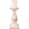 Clayre & Eef 6CE1539M Candeliere Ø 12x24 cm Rosa - Beige