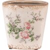 Clayre & Eef 6CE1540S Vaso da fiori decorativo 13x13x12 cm Rosa - Beige