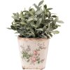 Clayre & Eef 6CE1540S Vaso da fiori decorativo 13x13x12 cm Rosa - Beige