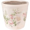 Clayre & Eef 6CE1544L Vaso da fiori decorativo Ø 17x16 cm Rosa - Beige