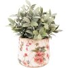 Clayre & Eef 6CE1549S Decorazione vaso da fiori Ø 13x11 cm Rosa - Beige