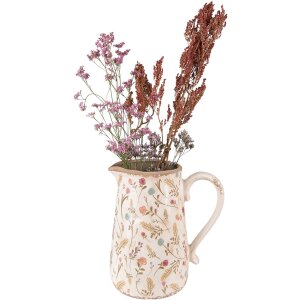 Brocca decorativa Clayre & Eef 6CE1552L 21x14x23 cm Rosa - Beige