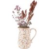 Brocca decorativa Clayre & Eef 6CE1552L 21x14x23 cm Rosa - Beige