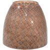 Clayre & Eef 6GL3601 Lanterna Ø 20x20 cm Marrone Luce del vento