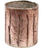 Clayre & Eef 6GL3630 Portacandele in vetro rosa Ø 11x13 cm