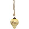 Clayre & Eef 6GL3648 Guaina di Natale Ø 7x8 cm Guaina di Natale color oro
